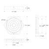 RV Leveling Pads 9Inch 2D Product Dimension.