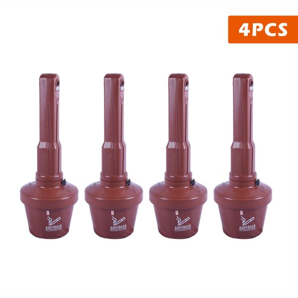 Outdoor AshTray 30Inch Coffee Color 4PCS.